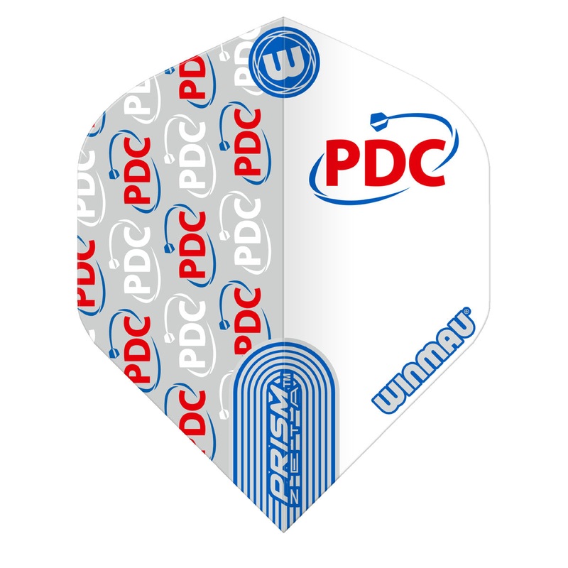 Prism Zeta PDC White Standard Dart Flights by Winmau