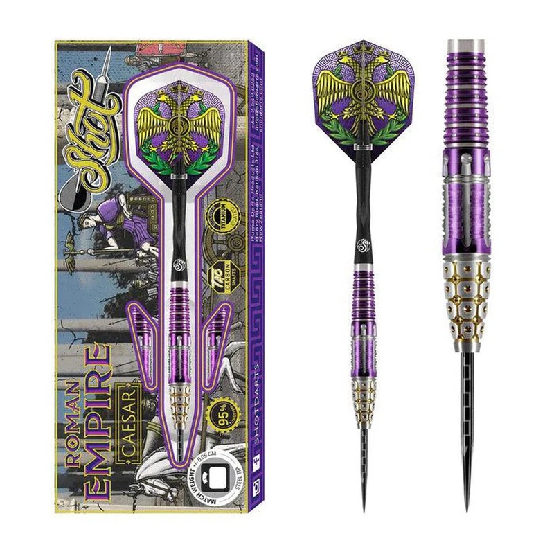 Shot Roman Empire Caesar 95% Tungsten Steel Tip Darts 23 GRAM