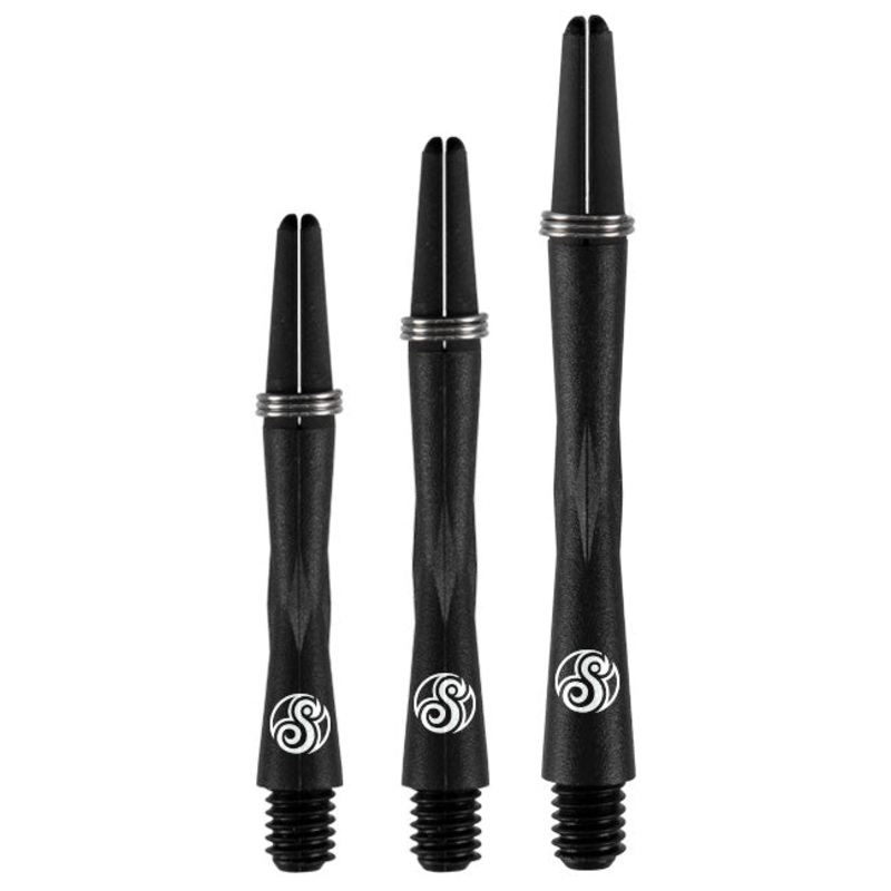 Tao Carbon Shaft with Spring Ring Dart Stems by Shot Short