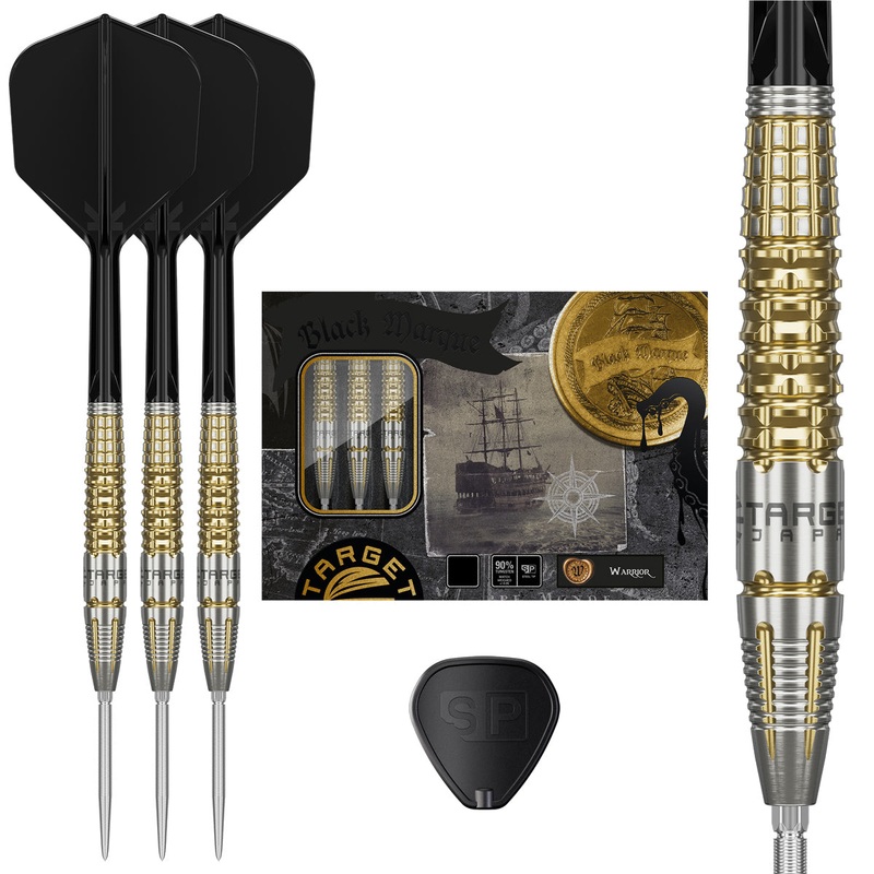 Target Japan Black Marque Warrior 90% Tungsten SP Steel Tip Darts 23 Gram