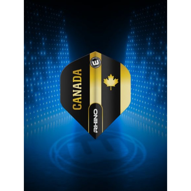 Winmau Rhino Black & Gold Flag – Canada Extra Thick Standard Standard 100 Micron Poly metronic extra thick