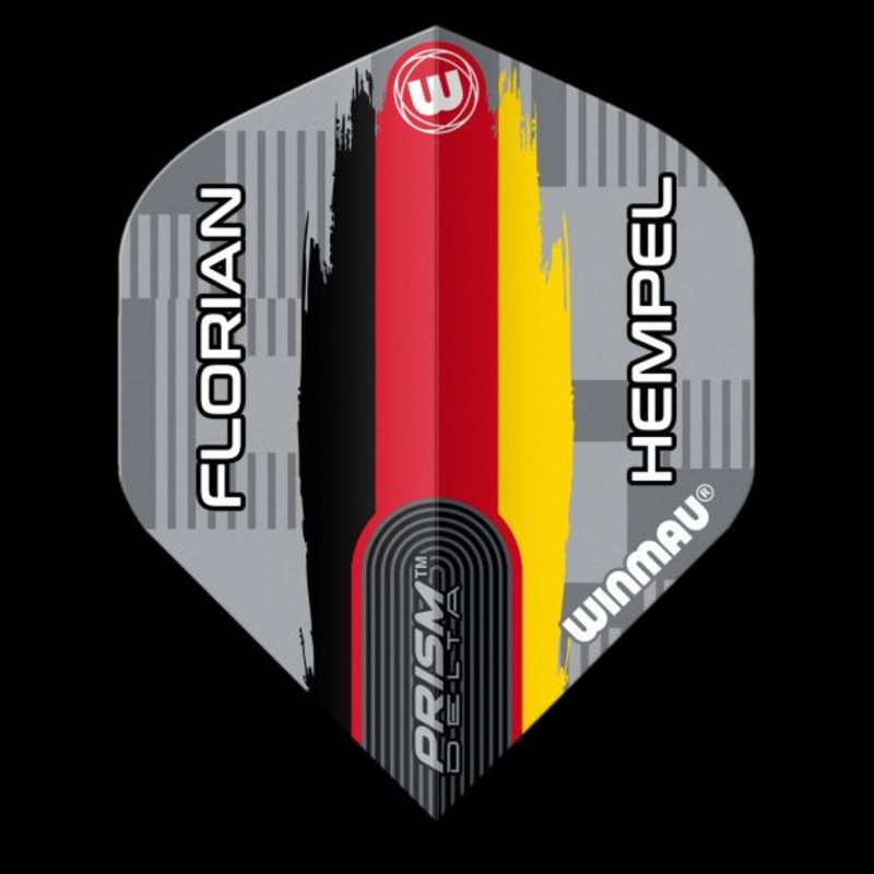 Winmau Specialist Players Prism Delta Florian Hempel Grey Flag Extra Thick Standard 100 Micron Poly metronic extra thick