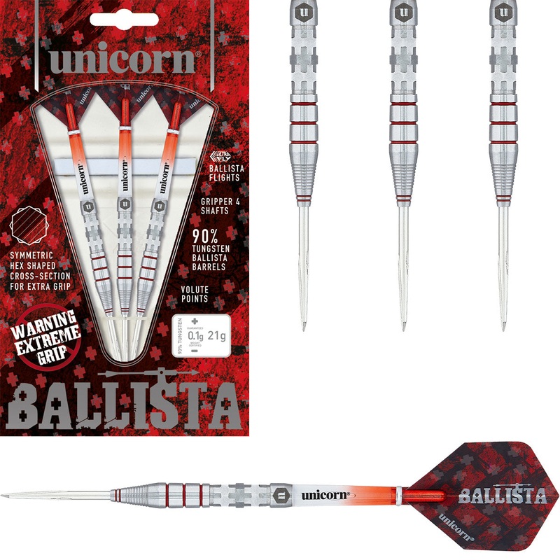 Ballista Style 3 90% Tungsten Dart Steel Tip Darts by Unicorn 21 Gram