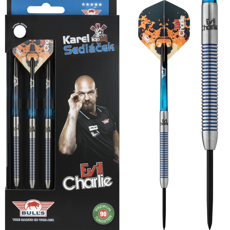 *Bulls Karel Sedlacek Darts – Steel Tip – 90 – Evil Charlie 21g