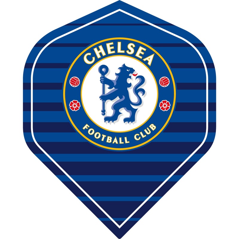 Chelsea Football Dart Flights – 100 Micron – No2 – Std – F2 – Stripe Logo