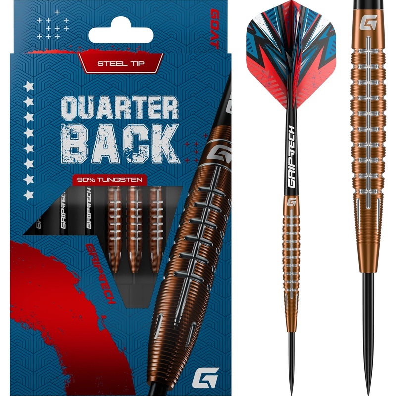 Goat Quarterback V1 Darts – Steel Tip – 95% Tungsten – Torpedo 23g