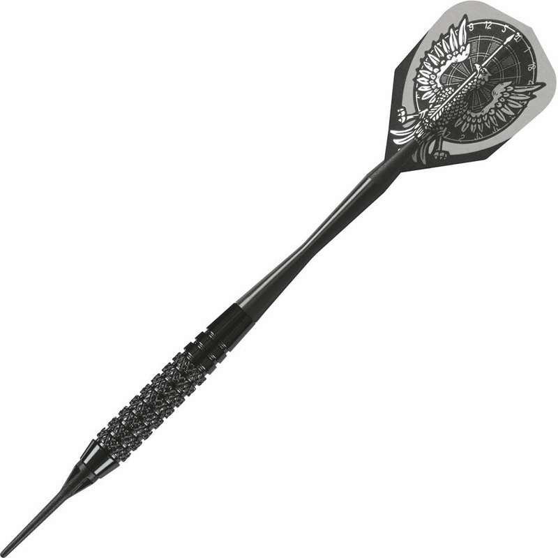 Harrows Black Arrow Knurled Soft Tip Darts – 14gm