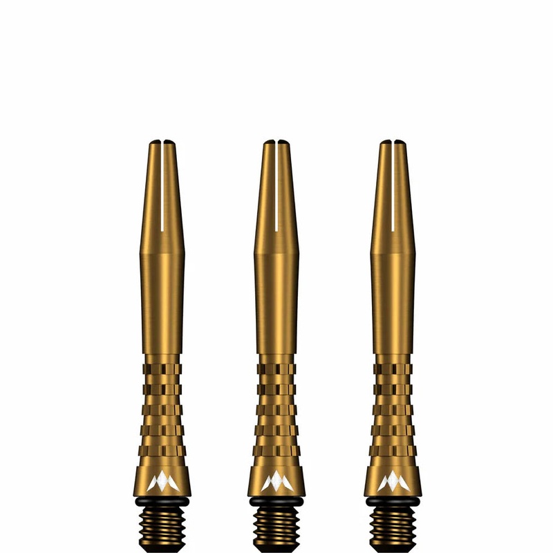 Mission Atom13 Aluminum Shafts – Anodized Metal Stems  – Gold – Short Gold Short (35mm in length excluding thread) Aluminum