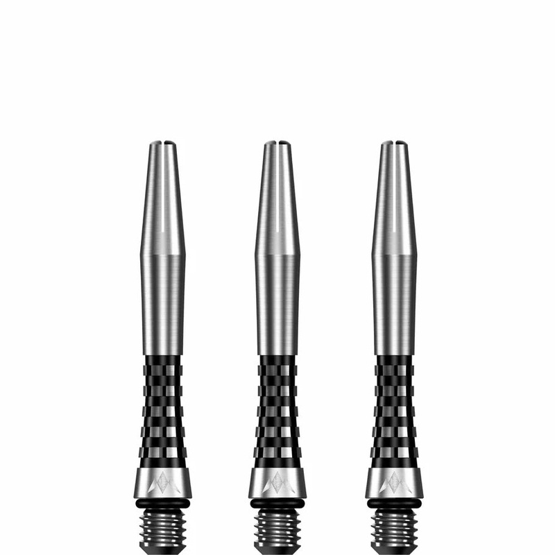 Mission Atom13 Aluminum Shafts – Natural Metal Stems  – Black – Short Black Short (35mm in length excluding thread) Aluminum