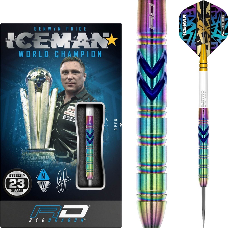 Red Dragon – Gerwyn Price Ionic Darts – Steel Tip – 90% Tungsten – 21g 23g 25g 21 grams