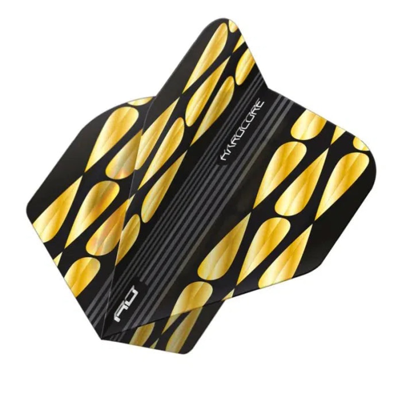 Red Dragon Hardcore Premium Gold & Black Teardrop Flights