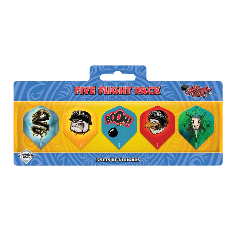 Shot Flight Pack – 75 Micron – Standard No2 – 5 Sets