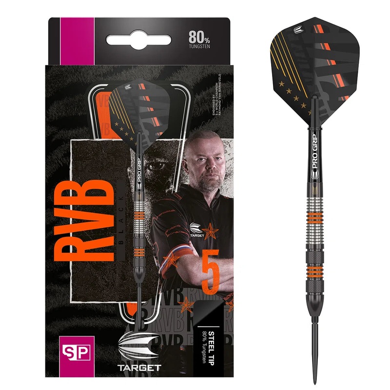 Target Darts Raymond Van Barneveld Black SP 80% Tungsten Steel Tip Darts 21 GRAM