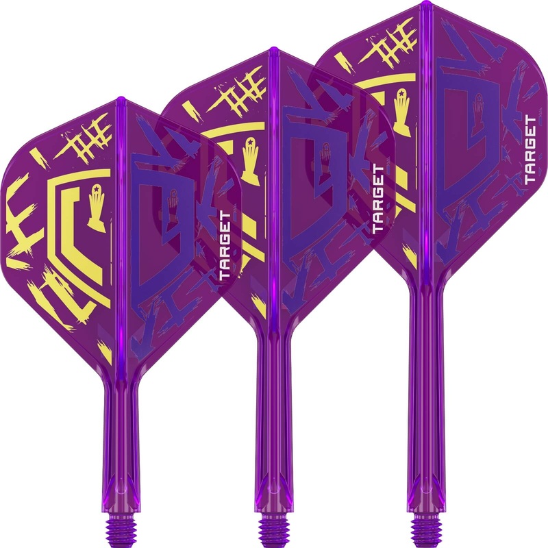 Target – K-Flex Luke Littler World Champion – Big Wing Dart Flights – Integrated Flight & Shaft System Short (19mm)