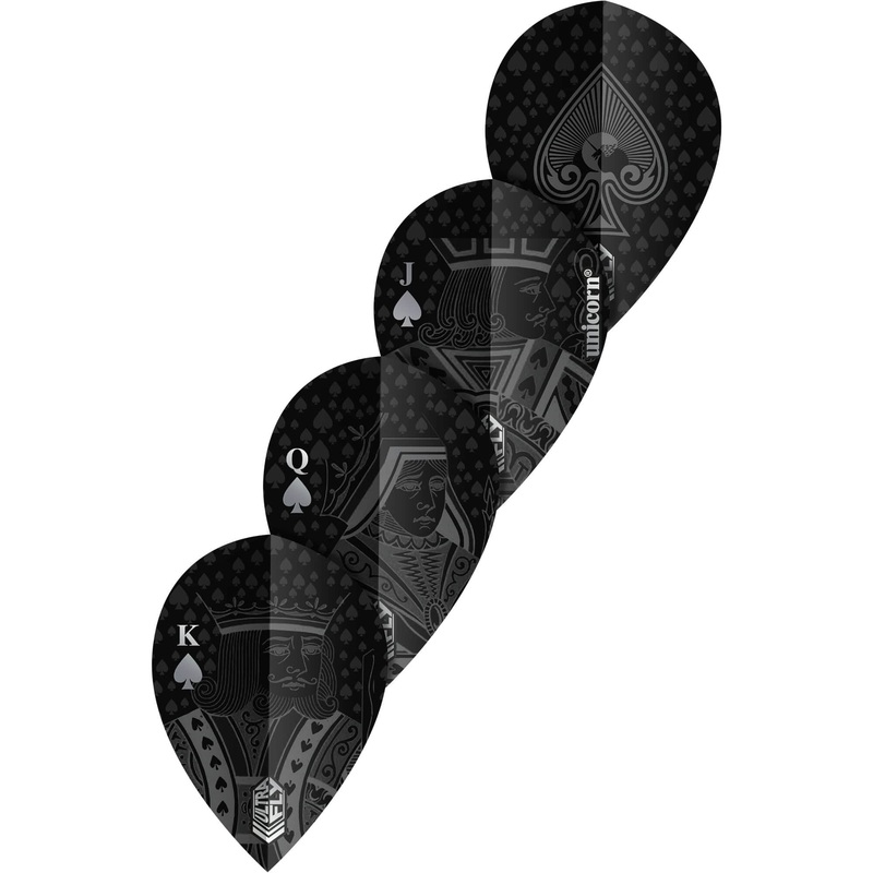 Unicorn Ultrafly Dart Flights – 100 – Xtra Pear – Royal Flush – Spades