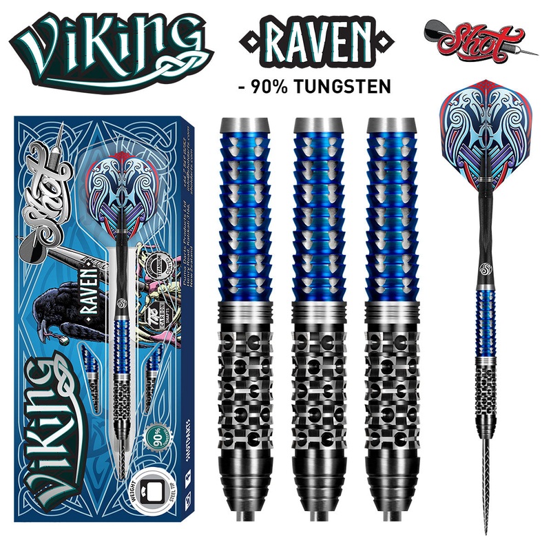 Viking Raven 90% Tungsten Steel Tip Darts by Shot 23 Gram