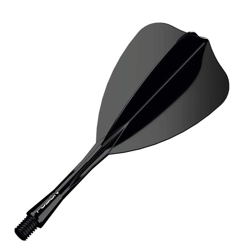 Winmau Fusion Integrated Flight & Shaft Arrow – Intermediate – Black Black Intermediate (28mm in length excluding thread) Polycarbonate