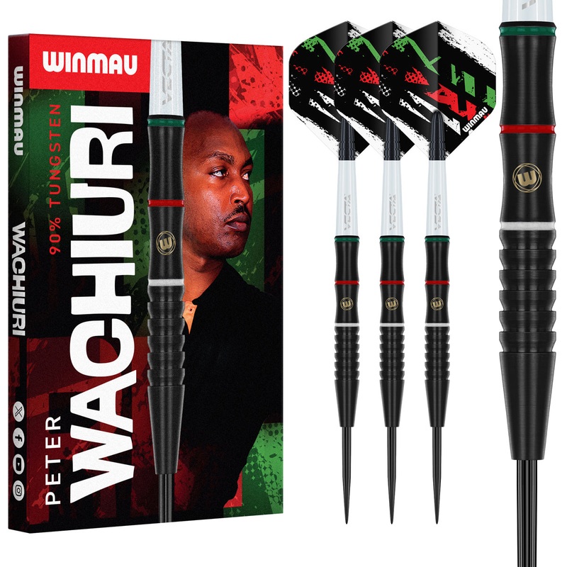 Winmau Peter Wachiuri 90% Tungsten Steel Tip Darts 22 Gram