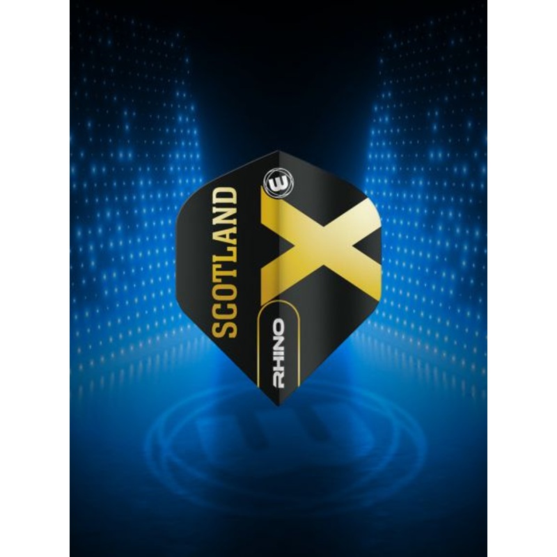 Winmau Rhino Black & Gold Flag – Scotland Extra Thick Standard Standard 100 Micron Poly metronic extra thick