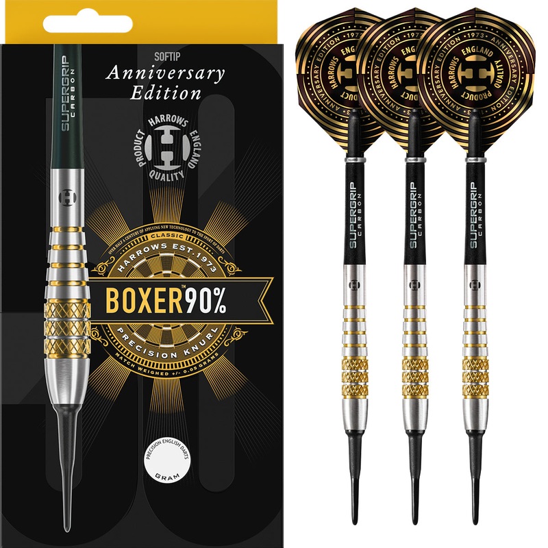 Boxer Bomb 90% Tungsten Soft Tip Darts by Harrows 18 Gram