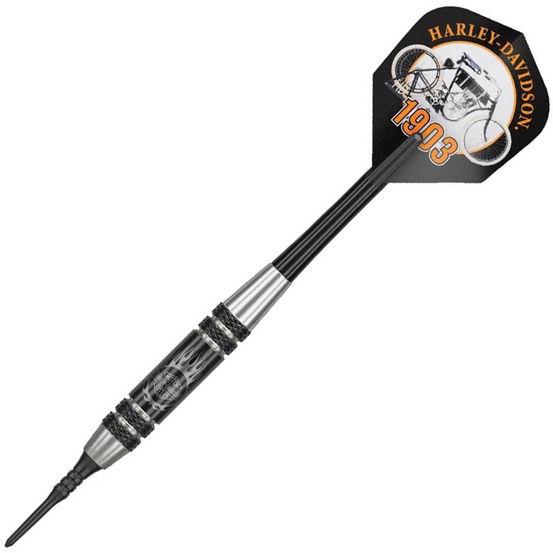 Dart World Harley-Davidson Vintage 1903 Soft Tip Darts – 18gm
