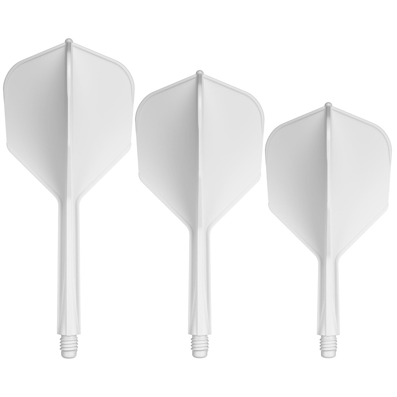 Goat A1R Dart Flights – Moulded Flight & Shaft System – Standard No6 – White Short