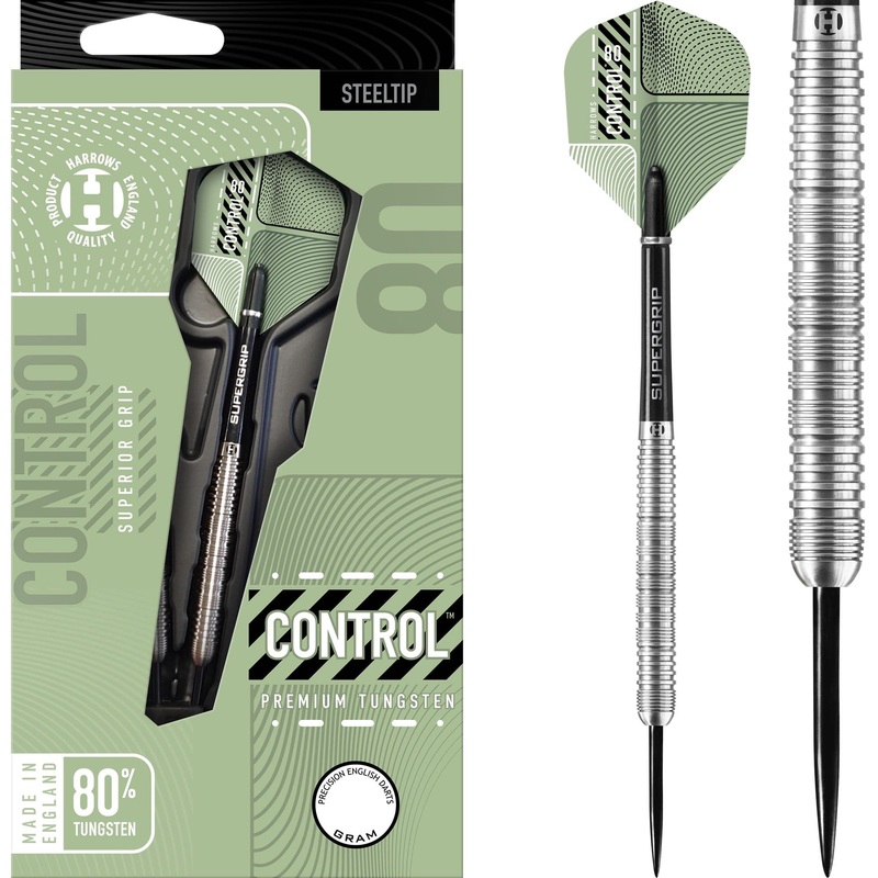 Harrows Control Parallel Darts – Steel Tip – 80% – Ringed 22g