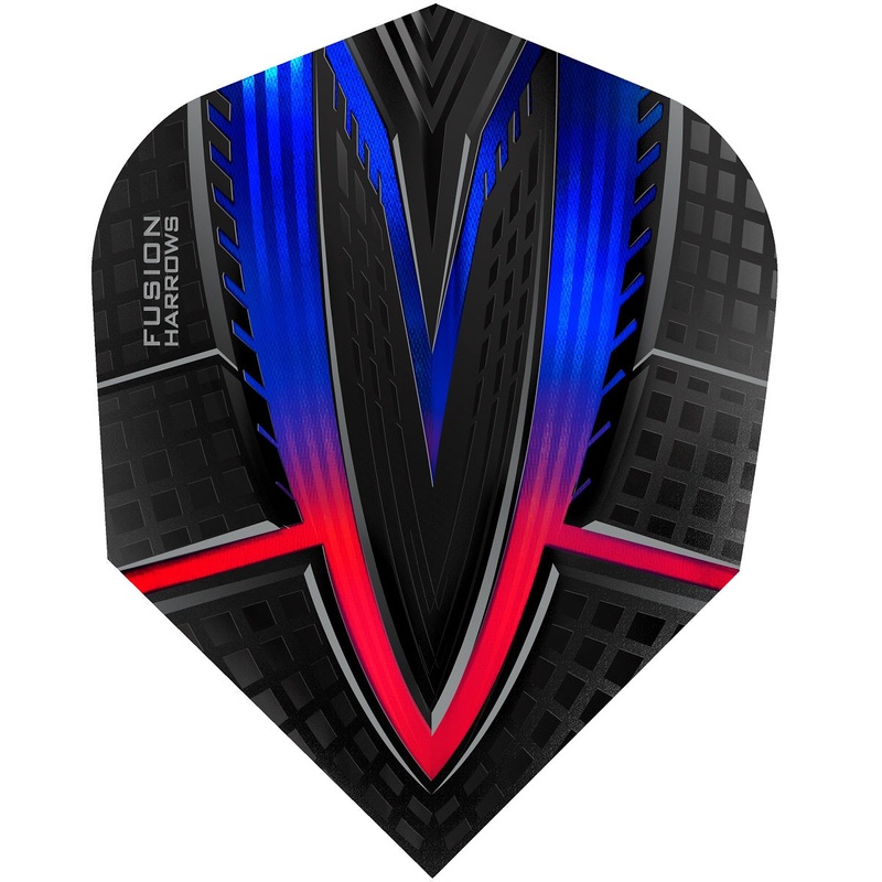Harrows Fusion Standard Shape Dart Flights – Red – 4403