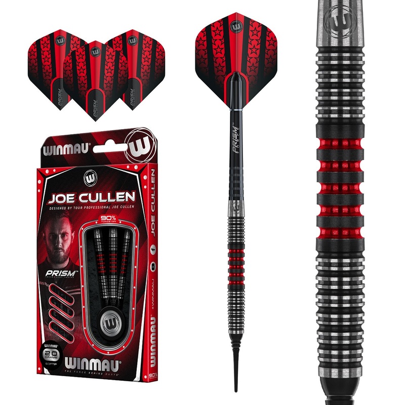 Joe Cullen 90% Tungsten Soft Tip Darts by Winmau 20 Gram