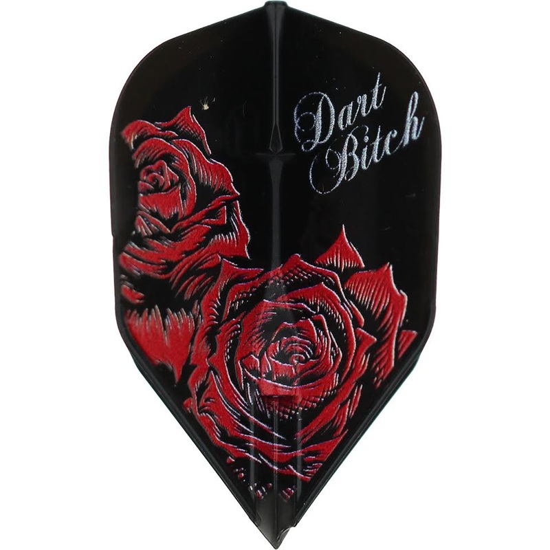 L-Style EZ Dart Bitch Rose Dart Flights – L3 / Shape