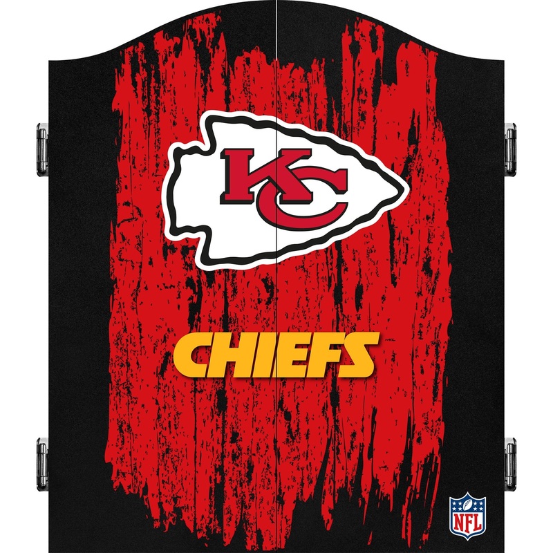 NFL – Dartboard Cabinet – Official Licensed – Kansas City Chiefs