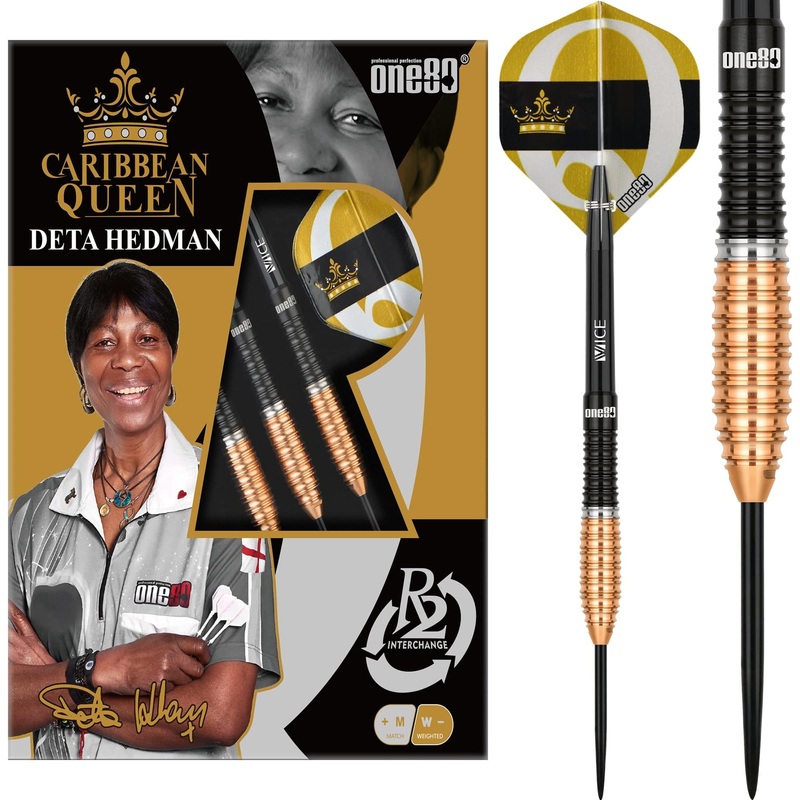 One80 Deta Hedman Darts – R2 Interchange – Steel Tip – 90% Tungsten – V3 23g