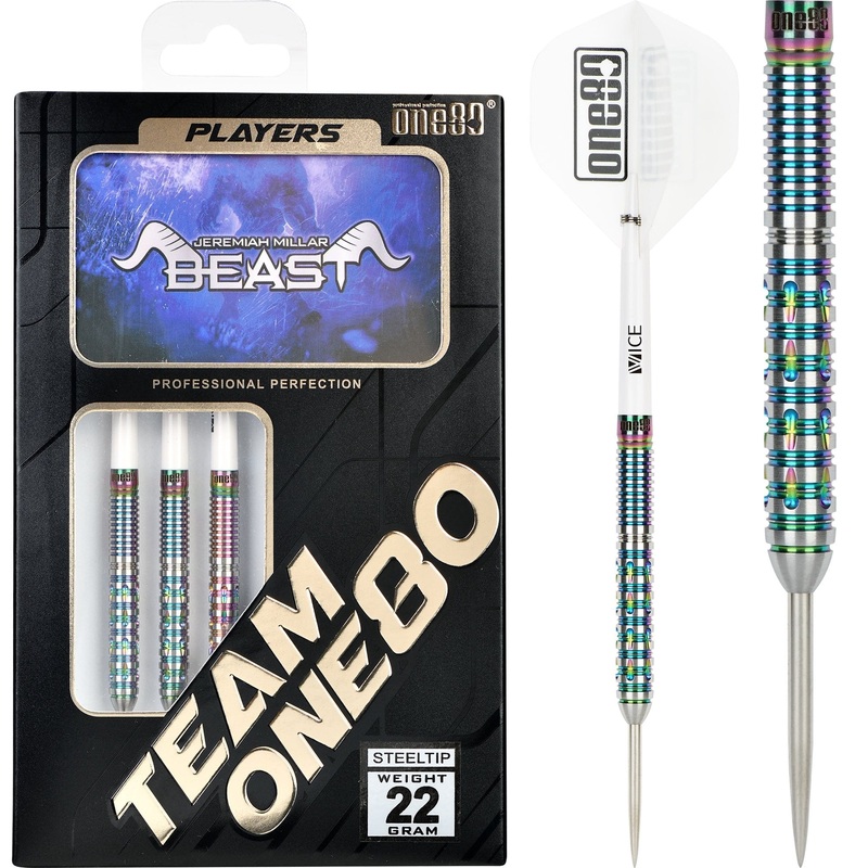One80 Jeremiah Millar Darts – Steel Tip – Beast – 22g 22g
