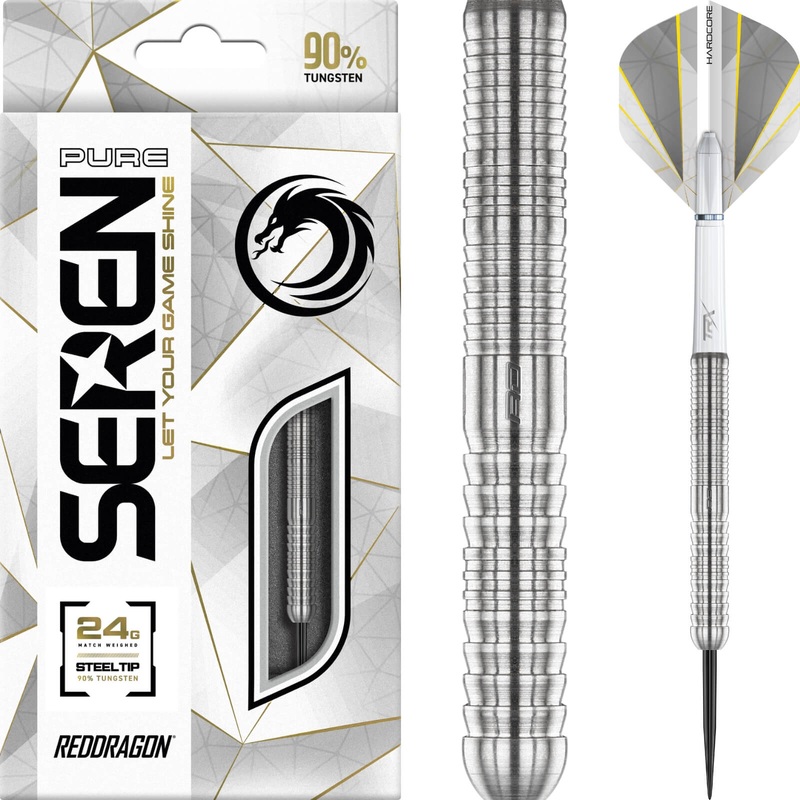 Red Dragon – Seren 1 Pure Darts – Steel Tip – 90% Tungsten – 22g 24g 22 grams