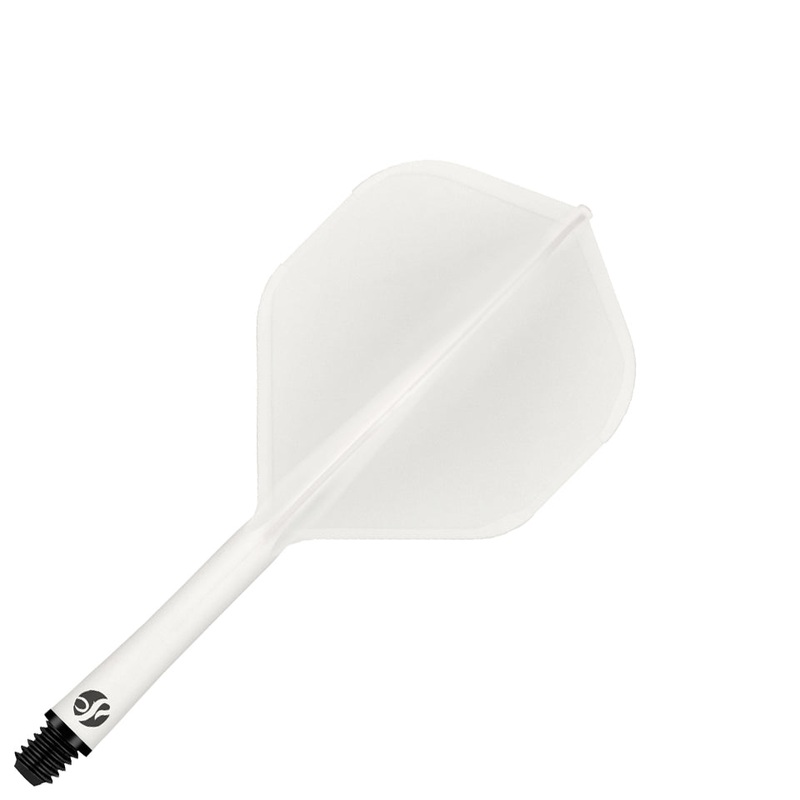 Shot Flight Deck Dart Flight & Shaft System – Standard Short White