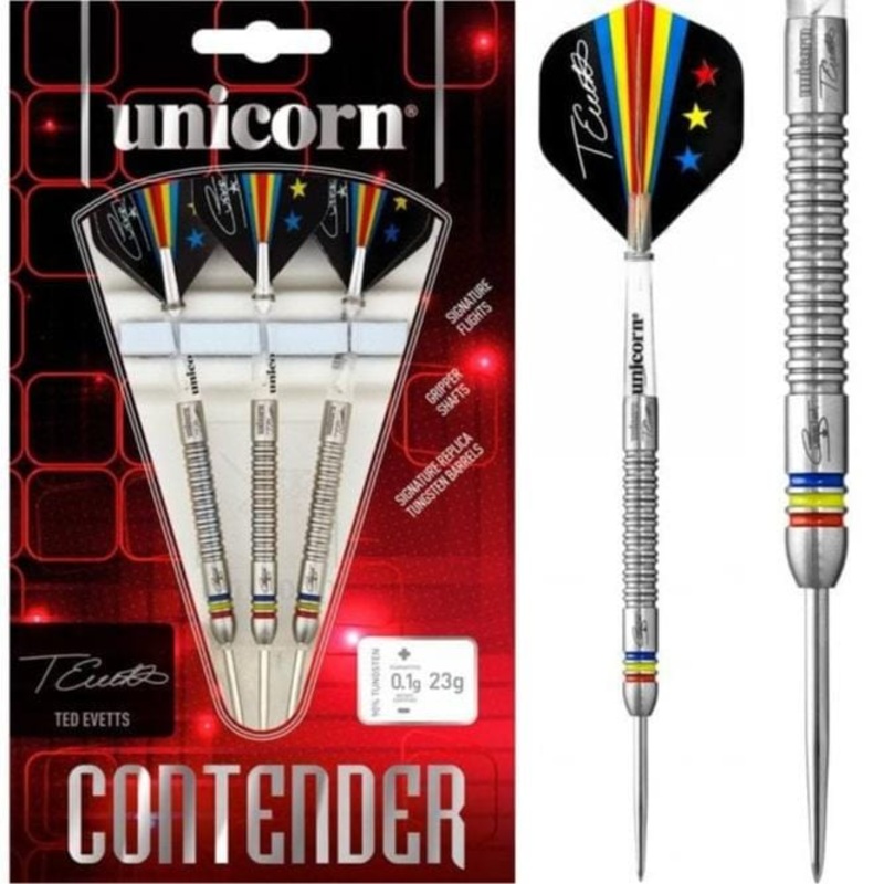 *Unicorn Contender Darts – Steel Tip – Ted Evetts – 23g 23g