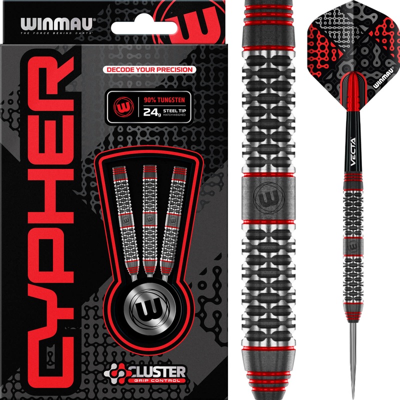 Winmau – Cypher Darts – Steel Tip – 90% Tungsten – 22g 24g 26g 22 grams