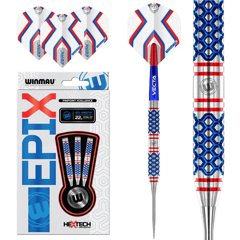 Winmau Epix 90% Tungsten Steel Tip Darts 22 GRAM
