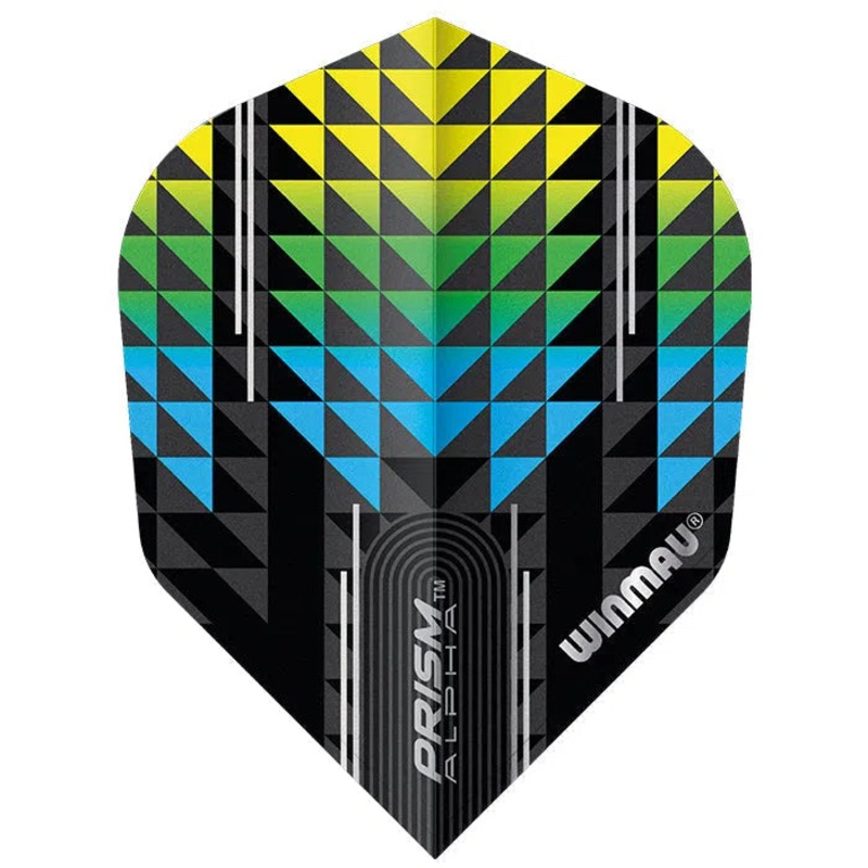Winmau Prism Alpha Black & Green V6 Dart Flights