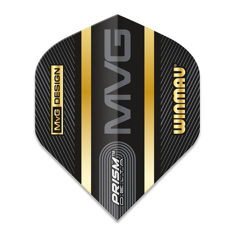 Winmau Prism Delta MvG Trilogy Dart Flights Gold No2 Standard
