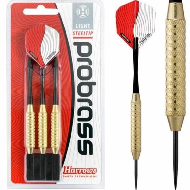 Harrows Pro Brass Darts – Steel Tip – Solid Precision Brass – Heavy 24g