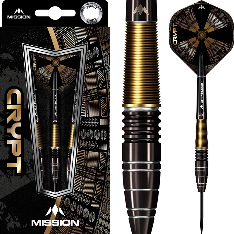 Mission – Crypt M1 Darts – Steel Tip – 90% Tungsten – 22g 24g 22 grams