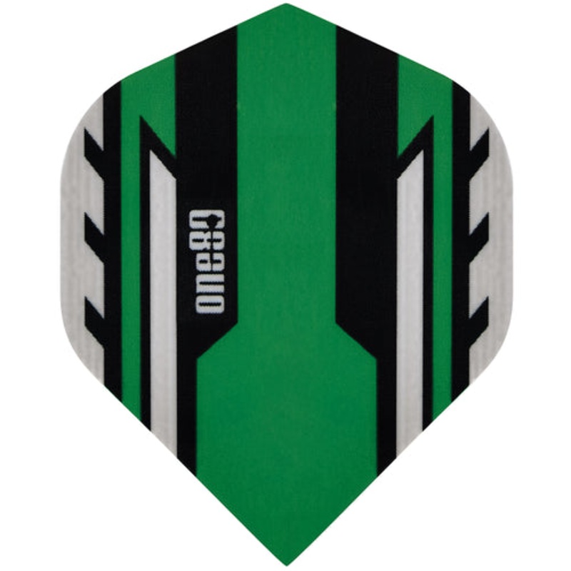 One80 Arrow Green Dart Flights Standard 100 Micron Poly