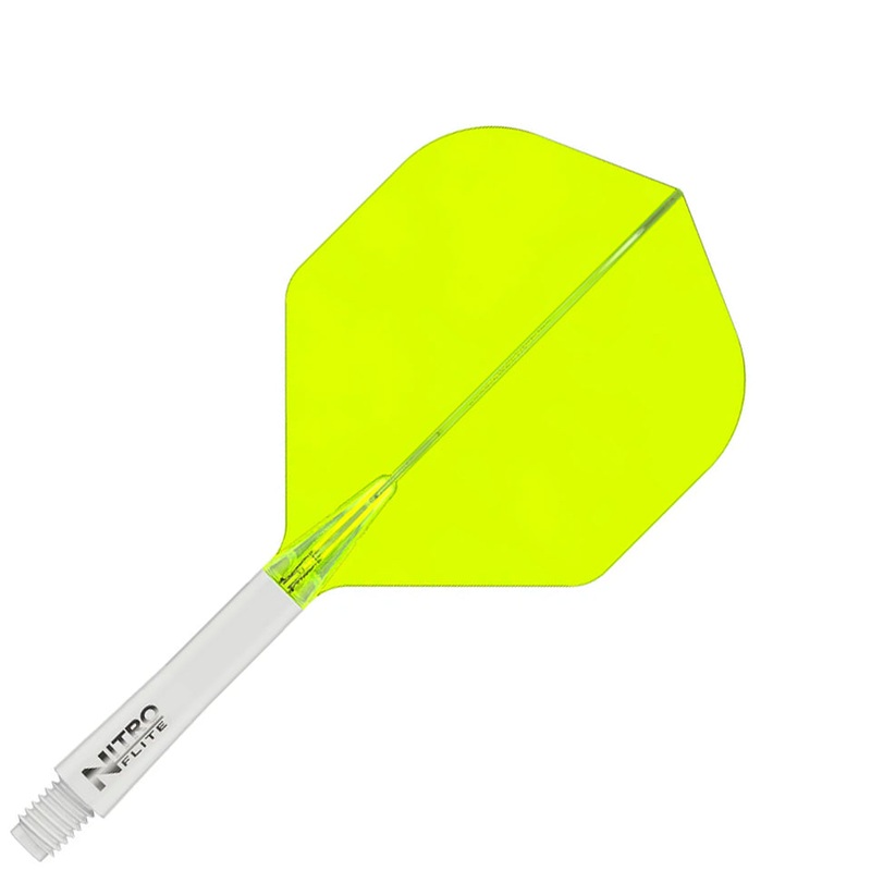 Red Dragon Nitro Flite Integrated Flight and Shaft System – No2 Intermediate White & Yellow