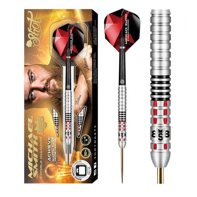 Shot Michael Smith Achieve 90% Steel Tip Darts 21 GRAM