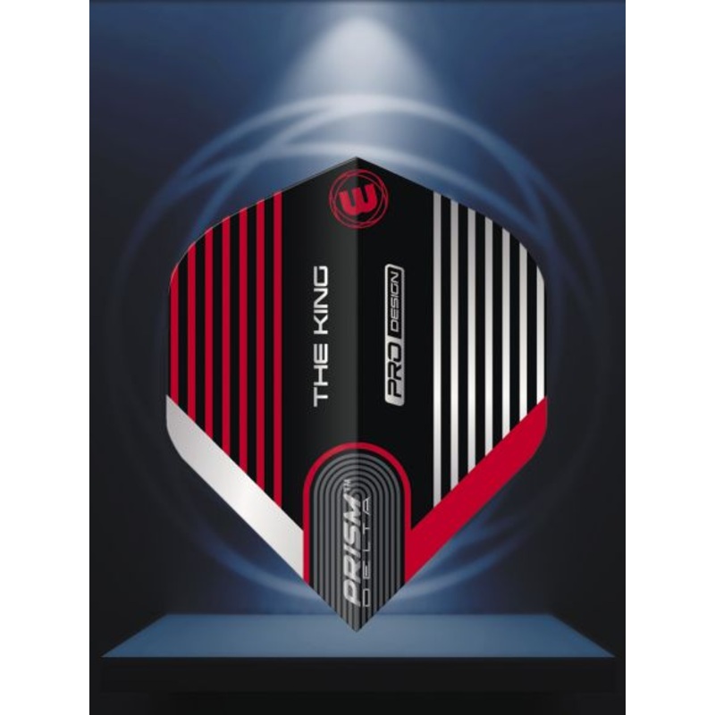 Winmau Specialist Players Prism Delta The King Stripe Flight Standard Standard 100 Micron Poly metronic extra thick