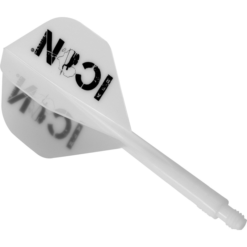 *Condor AXE Player Dart Flights – Standard – African Warrior – Icon – White Long