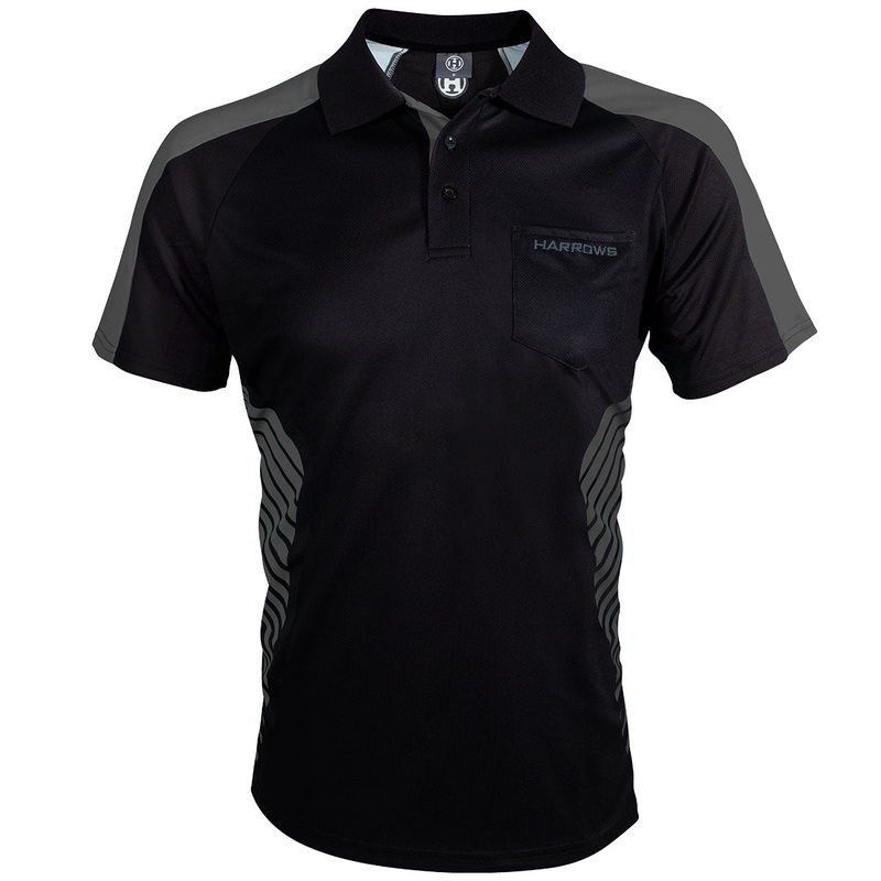 Harrows Vivid Grey and Black Dart Shirt / Shirts Small