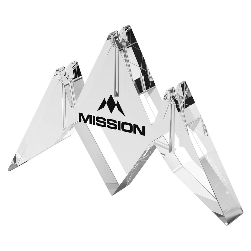 Mission – Logo Stand – Acrylic Darts Display Stand