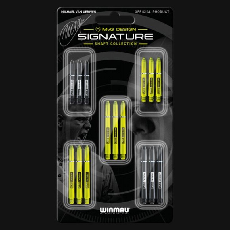 MvG (Michael Van Gerwen) Design Signature Shaft Collection Nylon Variety Variety